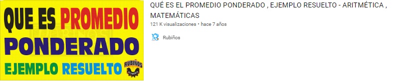 PROMEDIO PONDERADO 1